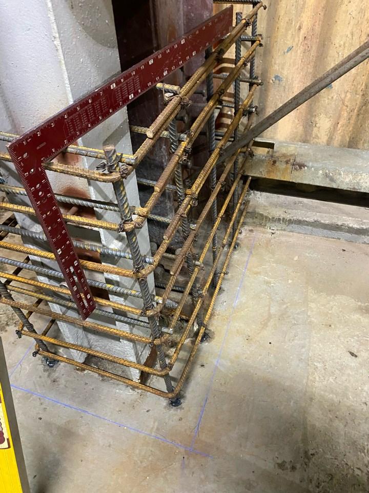 Metal Building Structural Repair in Houston TX. Column repair.